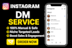 send targeted instagram dms and manage instagram marketing