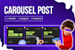 design custom carousel post for instagram, linkedin,facebook
