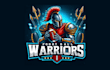 do football warriors mascot logo with creative concepts