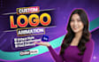 do animated custom logo animation or intro video