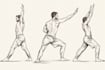 draw exercise, people, medical, etc illustration, vector