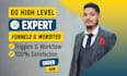 create gohighlevel sales funnel, landing page, website