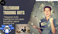 develop custom telegram bot trading bot mini app bot game signal airdrop bot