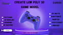 create low poly 3d game model props assets for your game