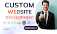 do software development, full stack web application backend, front end developer