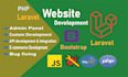 building laravel applications PHP js HTML CSS bootstrap