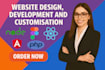 create a website for your business and services
