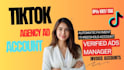 create tiktok agency ad account, tik tok ads manager