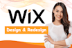 build wix website design and wix website redesign