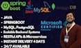 create custom java springboot applications for your business