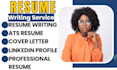 creatively do ats resume writing CV writing linkedin profile for job application