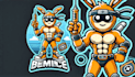 design a unique cartoon mascot logo