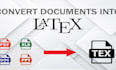 convert any document into latex overleaf