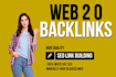 manual white hat SEO high quality web 2 0 backlinks