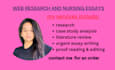 web research and nursing writing