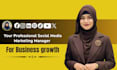 professional social media manager for your business growth
