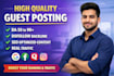 provide high quality guest post backlinks for seo