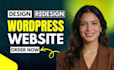 build wordpress website development, clone, design, redesign wordpress website