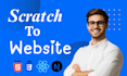 build a pixel perfect modern website with reactjs and nextjs