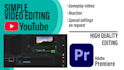 do cheap youtube video editing with optional graphics