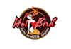 design hip funky hot chicken sandwich logo