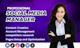 be your social media marketing manager and personal assistant