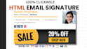 create html email signature, clickable html email signature