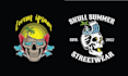 make unique summer skull surf logo