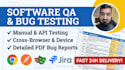 perform web application QA testing, API testing, and bug reporting