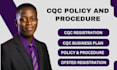 cqc registration policies and procedure business plan healthcare ofsted tender