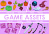 create custom 2d game assets, objects, icons, props and pack