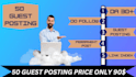 write and artical publish websites 50 guest posts on da30