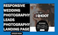 generate exclusive wedding photography leads event planner leads  landing page