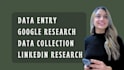 do data entry, research, transcription