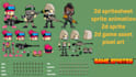 draw 2d sprite sheet character pixel art 2d sprite animation for 2d game assets