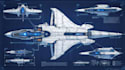 design a spaceship, sci fi vehicle illustration and sci fi art