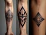 make quick geometric unique tattoo design for you