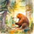 children story book illustration watercolor