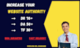 increase DR da tf of your website