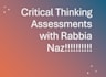 do critical thinking assessments