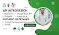 integrate apis and implement payment methods in flutter app