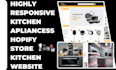 design kitchen apliance shopify store kitchen website