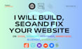 design duda, godaddy, hostinger, namecheap, bluehost, siteground website and seo