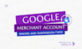 fix google merchant center suspension and misrepresentation