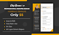 do resume or modern CV design template maker