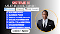 systeme io sales funnel,system io landing page,website,getresponse,clickfunnels