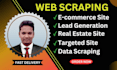 do web scraping, data scraper, google maps scraper  and yellow pages