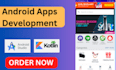 develop native android app with kotlin and java on android studio