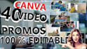 give 40 pro canva video templates easy to edit