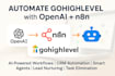 create n8n automation with open ai, go high level python